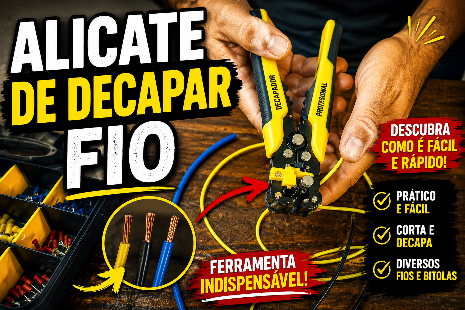 Alicate de decapar fio automático vale a pena? Testei na prática!